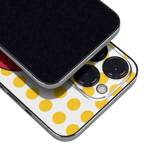Disney Minnie Mouse Profile Yellow Dots iPhone 16 Pro Skin